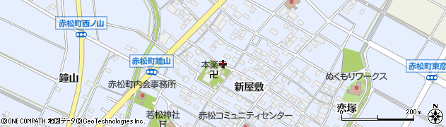 愛知県安城市赤松町新屋敷169周辺の地図
