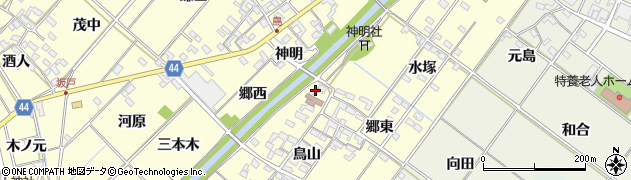 愛知県岡崎市島坂町鳥山1周辺の地図
