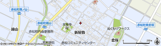 愛知県安城市赤松町新屋敷245周辺の地図