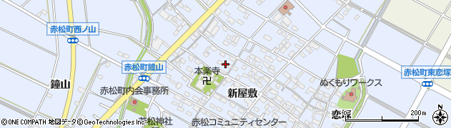 愛知県安城市赤松町新屋敷170周辺の地図