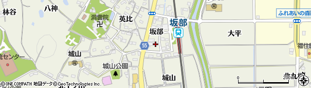 愛知県知多郡阿久比町卯坂坂部13周辺の地図