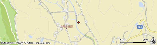 兵庫県川辺郡猪名川町上阿古谷周辺の地図