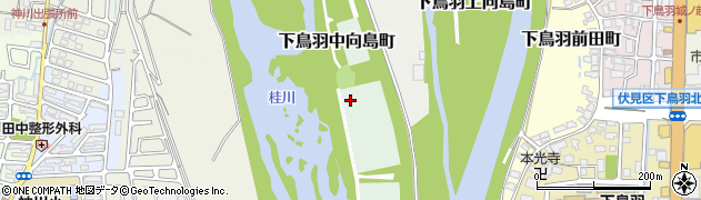 京都府京都市伏見区下鳥羽中向島町周辺の地図