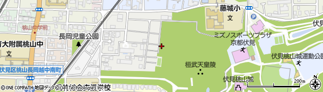京都府京都市伏見区桃山町永井久太郎周辺の地図