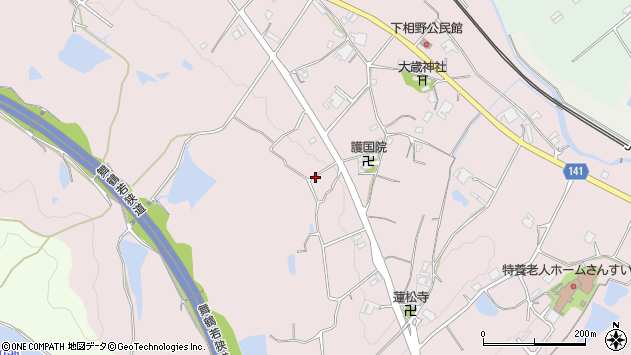 〒669-1345 兵庫県三田市下相野の地図