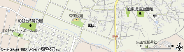 愛知県知多市大興寺（原兵）周辺の地図