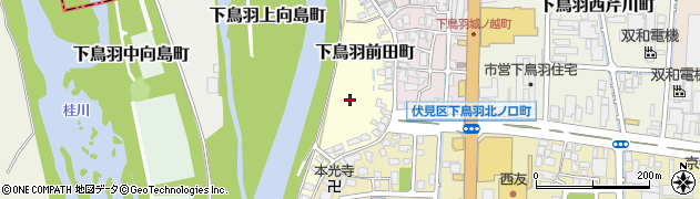 京都府京都市伏見区下鳥羽前田町周辺の地図