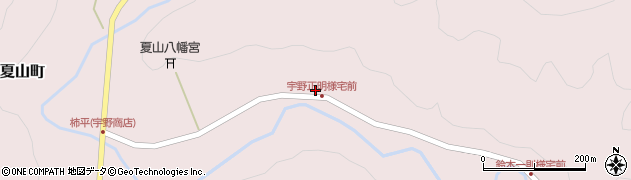 愛知県岡崎市夏山町（西浦）周辺の地図