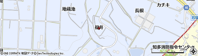 愛知県阿久比町（知多郡）板山（福井）周辺の地図