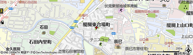 京都府京都市伏見区醍醐東合場町周辺の地図