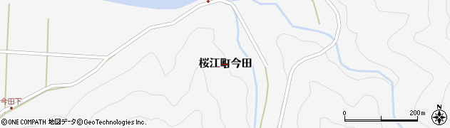 島根県江津市桜江町今田周辺の地図