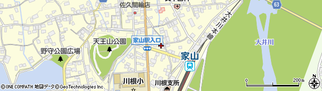 島田掛川信用金庫家山支店周辺の地図
