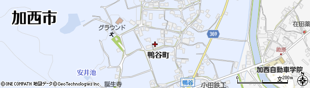 兵庫県加西市鴨谷町1179周辺の地図