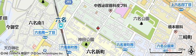 岡崎進学ゼミナール六名校周辺の地図