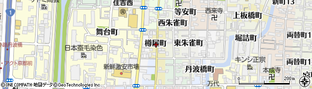 京都府京都市伏見区樽屋町周辺の地図