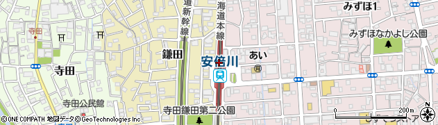 安倍川駅周辺の地図