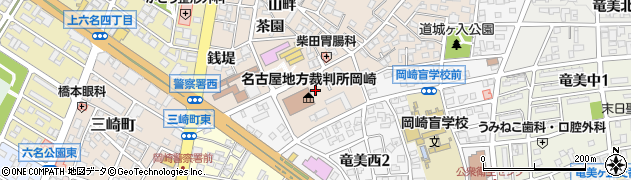 愛知県岡崎市明大寺町（奈良井）周辺の地図