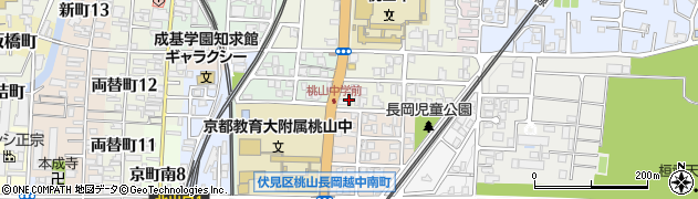 株式会社モリカワ・カーライフ京都　桃山ＳＳ周辺の地図