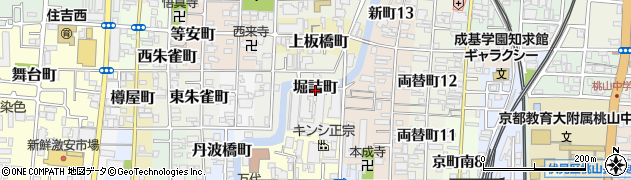 京都府京都市伏見区堀詰町周辺の地図