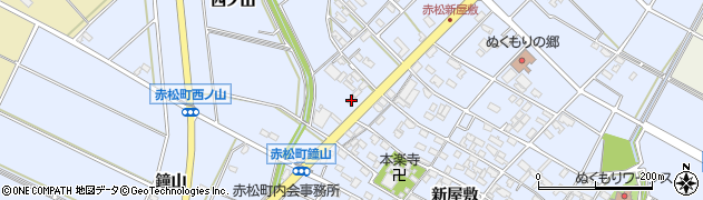 愛知県安城市赤松町新屋敷294周辺の地図
