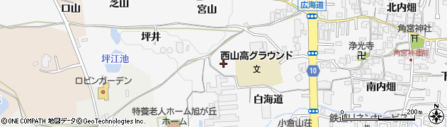 京都府長岡京市井ノ内（小西）周辺の地図