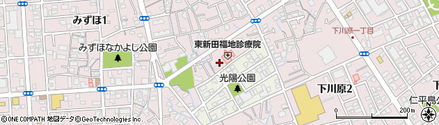 東新田福地診療院周辺の地図