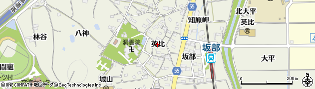 愛知県阿久比町（知多郡）卯坂（英比）周辺の地図