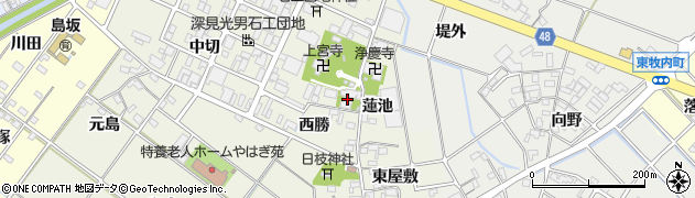愛知県岡崎市上佐々木町梅ノ木30周辺の地図