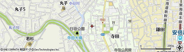 静岡県静岡市駿河区寺田周辺の地図