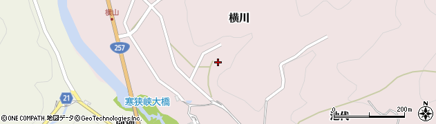 愛知県新城市横川入リ周辺の地図