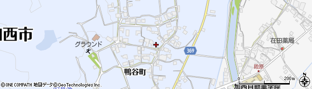 兵庫県加西市鴨谷町1153周辺の地図