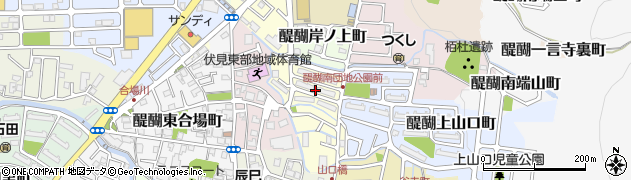 京都府京都市伏見区醍醐下山口町周辺の地図