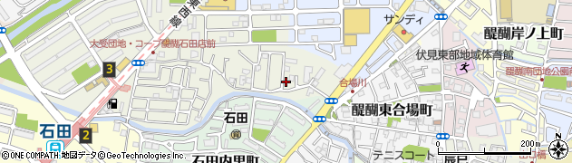京都府京都市伏見区石田大受町7周辺の地図