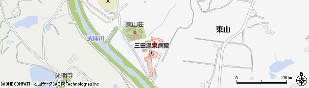 三田温泉シルバーステイ周辺の地図