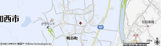 兵庫県加西市鴨谷町1154周辺の地図