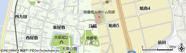愛知県知多市大草江端周辺の地図