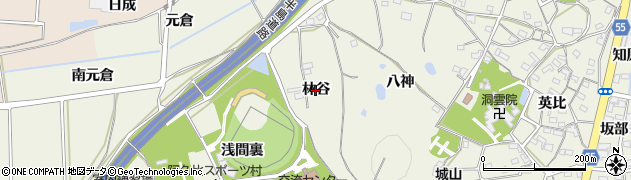 愛知県阿久比町（知多郡）卯坂（林谷）周辺の地図