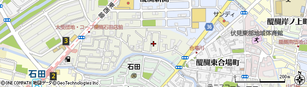 京都府京都市伏見区石田大受町9周辺の地図