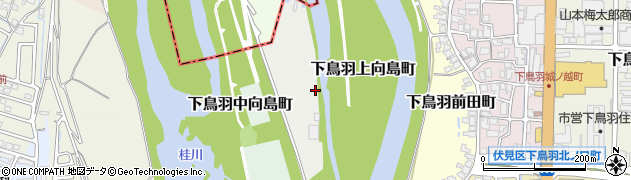 京都府京都市伏見区下鳥羽上向島町周辺の地図