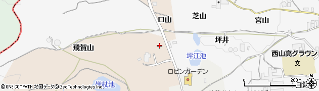 京都府長岡京市今里（北平尾）周辺の地図