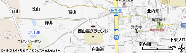 京都府長岡京市井ノ内広海道42周辺の地図