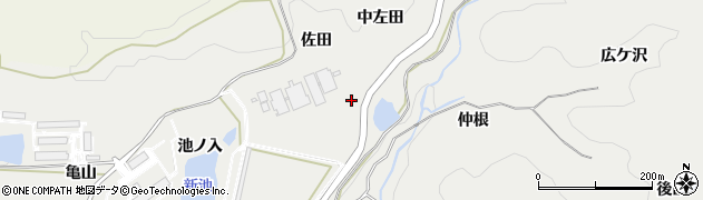 愛知県岡崎市丸山町佐田周辺の地図
