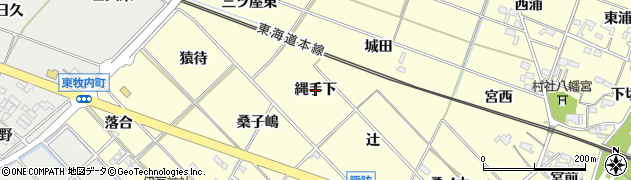 愛知県岡崎市渡町（縄手下）周辺の地図