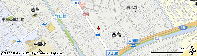 ミニストップ静岡西島店周辺の地図