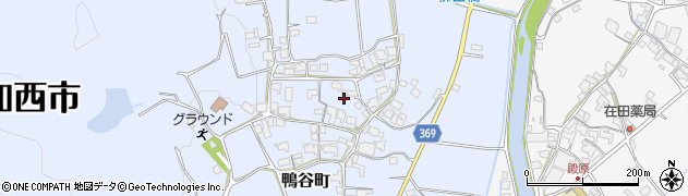 兵庫県加西市鴨谷町1229周辺の地図
