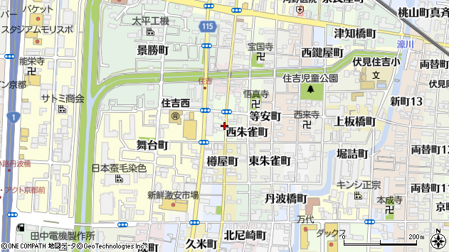〒612-8331 京都府京都市伏見区菊屋町の地図