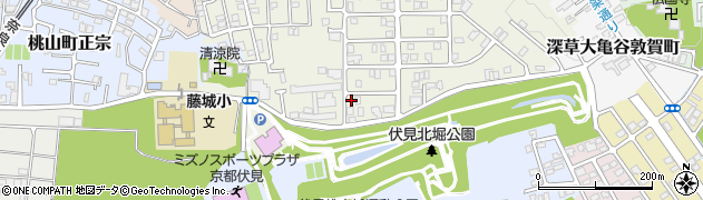 京都府京都市伏見区深草大亀谷万帖敷町467周辺の地図