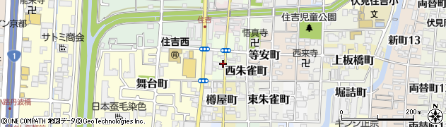 京都府京都市伏見区菊屋町周辺の地図