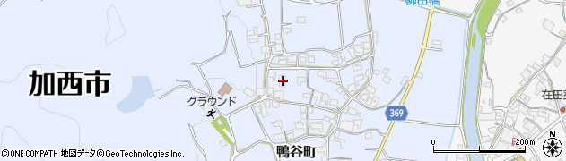兵庫県加西市鴨谷町1110周辺の地図