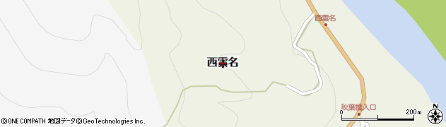 静岡県浜松市天竜区西雲名周辺の地図